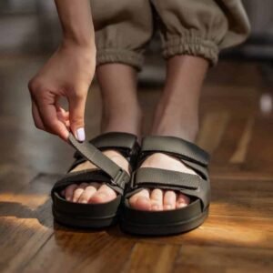 Double Strap Flat Sandals
